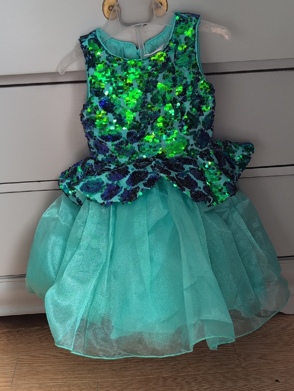 Disney Aqua Sequin Dress